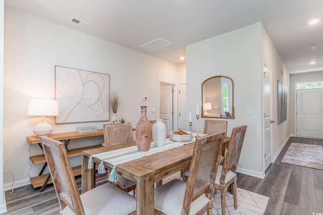 2889 Riverboat Way, Conway, SC 29526 - dining room featuring dark wood finished floors and recessed lighting