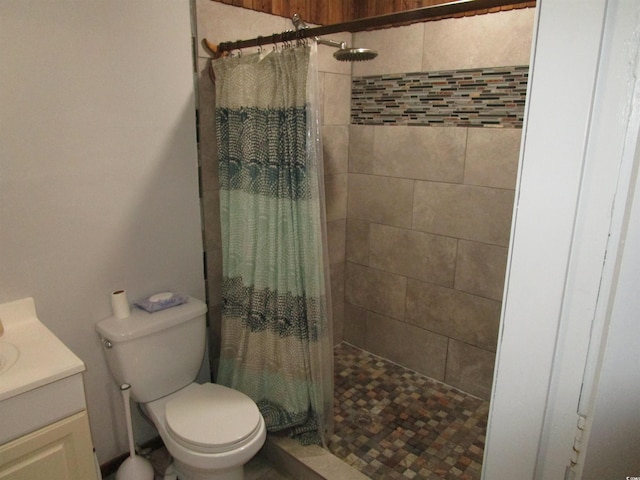 5578 Dongola Hwy, Conway, SC 29527 - full bath with vanity, toilet, and tiled shower