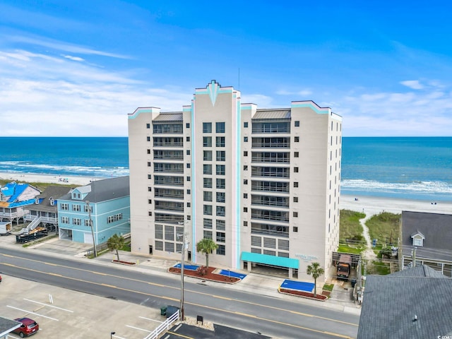 4000 N Ocean Blvd Unit 506, North Myrtle Beach, SC 29582 - view of apartment building / complex with view of water and beach