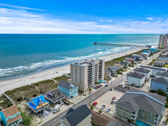 4000 N Ocean Blvd Unit 506, North Myrtle Beach, SC 29582 - aerial view of waterfront with a beach