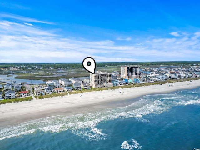 4000 N Ocean Blvd Unit 506, North Myrtle Beach, SC 29582 - bird's eye view of waterfront with a beach