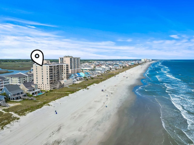 4000 N Ocean Blvd Unit 506, North Myrtle Beach, SC 29582 - aerial view of waterfront with a beach