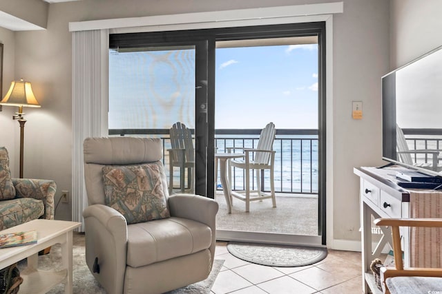 4000 N Ocean Blvd Unit 506, North Myrtle Beach, SC 29582 - sitting room featuring tile patterned floors