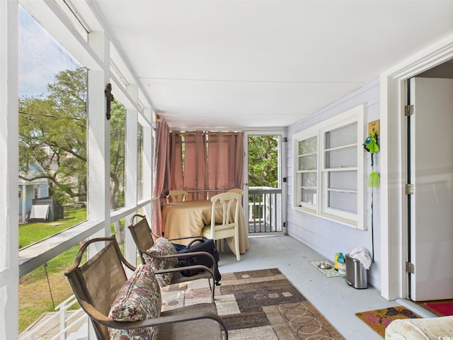 401 17th Ave S, North Myrtle Beach, SC 29582 - sunroom featuring concrete floors