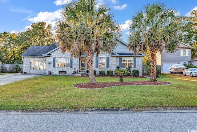 156 Hummingbird Ct, Myrtle Beach, SC 29579 - view of front of property with brick siding and driveway