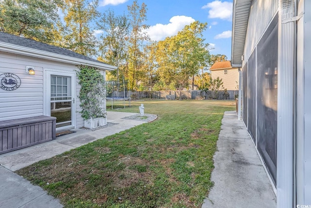 156 Hummingbird Ct, Myrtle Beach, SC 29579 - view of yard with a trampoline