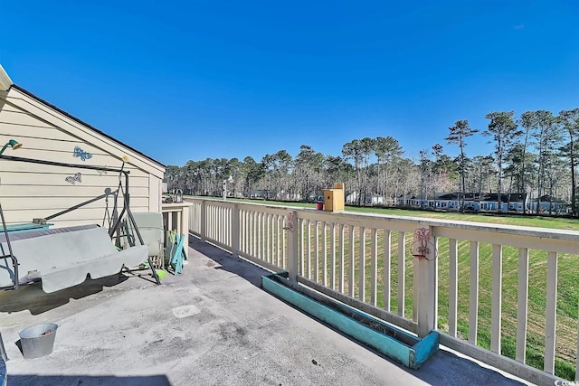 510 Fairwood Lakes Dr Unit 18N, Myrtle Beach, SC 29577 - view of patio / terrace with view of scattered trees