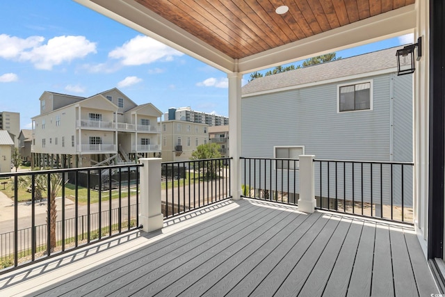 4617 Hedrick St, North Myrtle Beach, SC 29582 - deck featuring a residential view