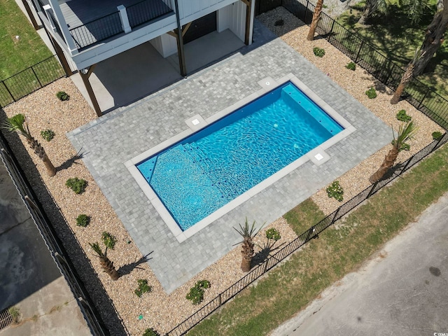 4617 Hedrick St, North Myrtle Beach, SC 29582 - view of swimming pool with a patio area and a fenced backyard