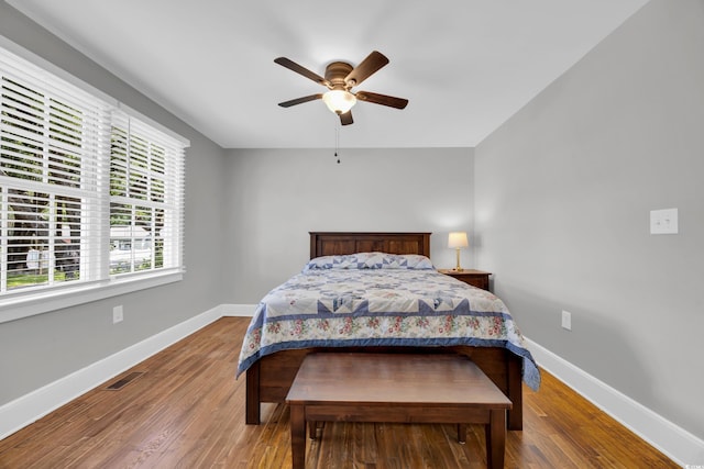 1155 Palmetto St, Georgetown, SC 29440 - bedroom featuring wood finished floors and ceiling fan
