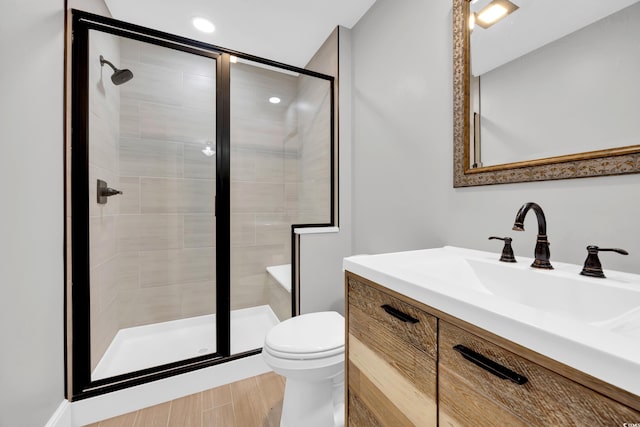 1155 Palmetto St, Georgetown, SC 29440 - bathroom with vanity and a stall shower