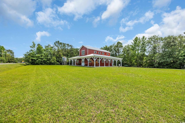 1039 Forest Dr, Conway, SC 29526 - view of grassy yard with a porch