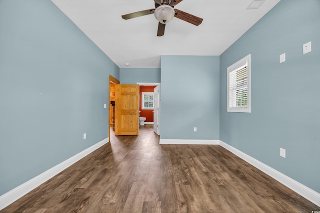 1039 Forest Dr, Conway, SC 29526 - unfurnished bedroom featuring wood finished floors and a ceiling fan