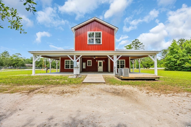 1039 Forest Dr, Conway, SC 29526 - view of front of house with a front lawn and a metal roof