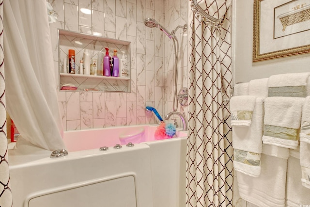4396 Baldwin Ave Unit 1, Little River, SC 29566 - bathroom with shower / bath combination with curtain