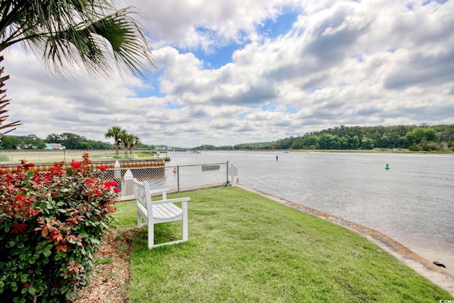 4396 Baldwin Ave Unit 1, Little River, SC 29566 - view of yard featuring a water view