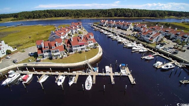 4396 Baldwin Ave Unit 1, Little River, SC 29566 - aerial overview of property's location featuring a forest and a large body of water
