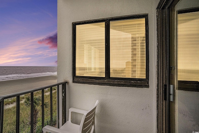 1605 S Ocean Blvd Unit 204, Myrtle Beach, SC 29577 - balcony featuring view of water and beach