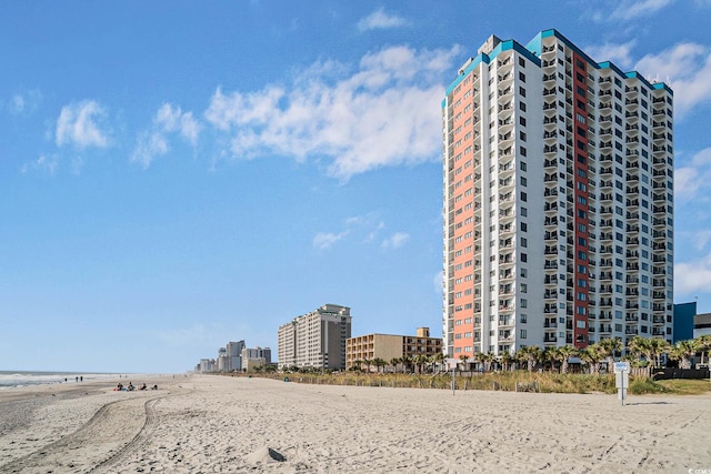 1605 S Ocean Blvd Unit 204, Myrtle Beach, SC 29577 - view of building exterior featuring a view of the beach