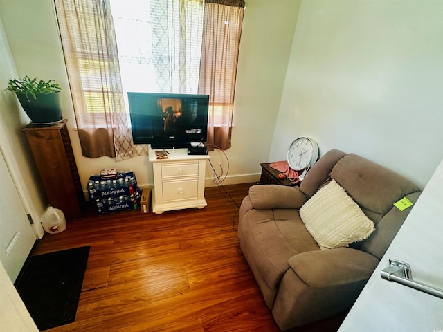 8 Raymond St, Andrews, SC 29510 - living area with wood finished floors and baseboards