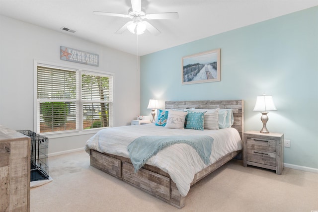 411 Mahogany Dr Unit 101, Murrells Inlet, SC 29576 - carpeted bedroom with baseboards and a ceiling fan