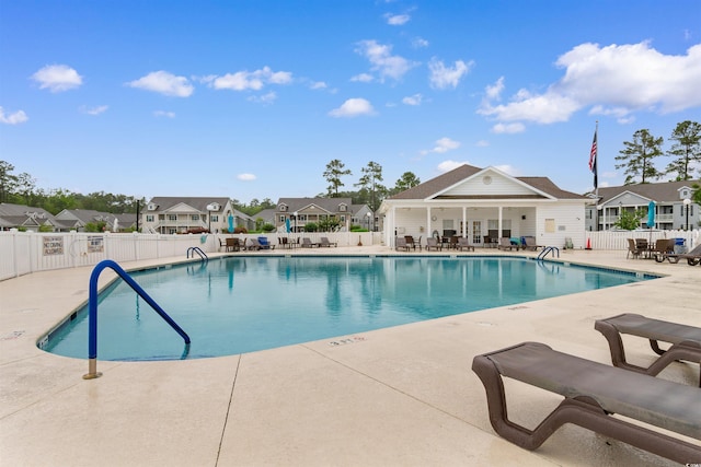 411 Mahogany Dr Unit 101, Murrells Inlet, SC 29576 - community pool with a patio and a residential view