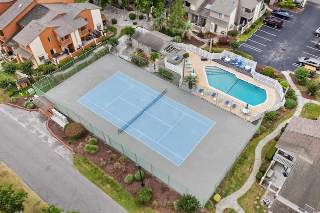 614 15th Ave S Unit 41, Surfside Beach, SC 29575 - aerial view of residential area with a pool