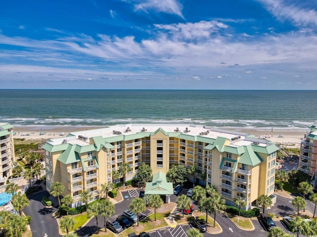 135 S Dunes Dr Unit 501, Pawleys Island, SC 29585 - bird's eye view of apartment complex / building and waterfront with a beach