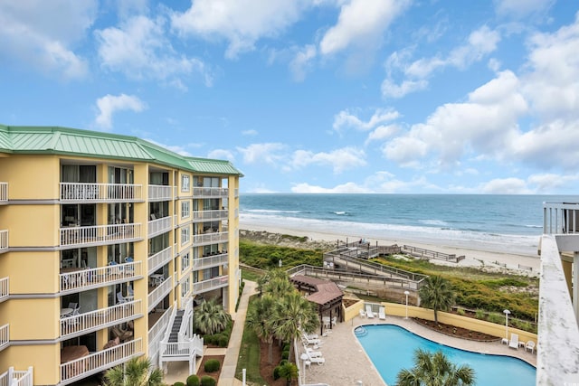 135 S Dunes Dr Unit 501, Pawleys Island, SC 29585 - water view featuring local beach