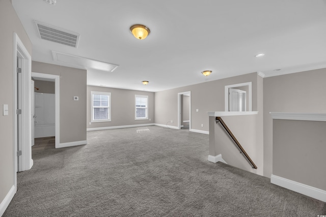 5621 Camilla Ct, Myrtle Beach, SC 29579 - spare room featuring attic access, carpet, and baseboards