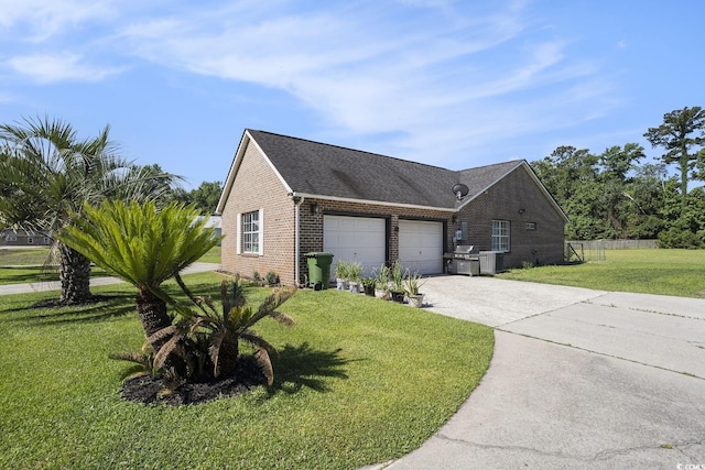 2981 Victor Rd, Longs, SC 29568 - view of front facade featuring brick siding, concrete driveway, a garage, and roof with shingles
