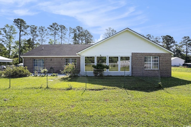 2981 Victor Rd, Longs, SC 29568 - rear view of house with brick siding