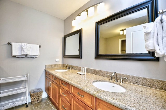8121 Amalfi Pl Unit 7-805, Myrtle Beach, SC 29572 - full bath featuring double vanity and tile patterned floors
