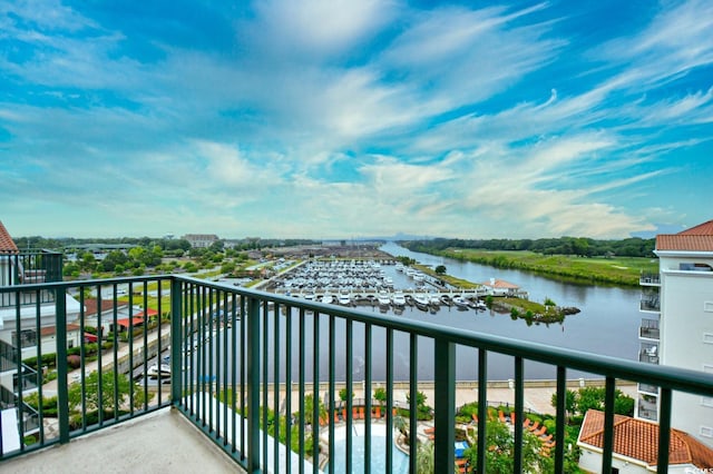 8121 Amalfi Pl Unit 7-805, Myrtle Beach, SC 29572 - balcony with a water view
