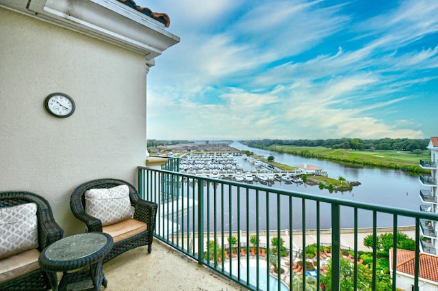 8121 Amalfi Pl Unit 7-805, Myrtle Beach, SC 29572 - balcony with a water view