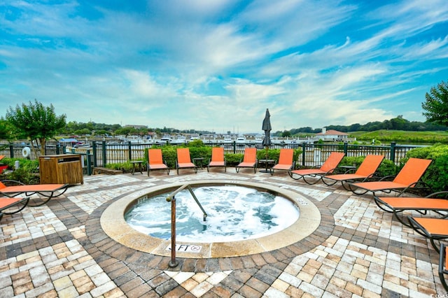 8121 Amalfi Pl Unit 7-805, Myrtle Beach, SC 29572 - view of pool featuring a community hot tub and a patio area