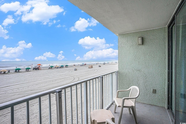 9400 Shore Dr Unit 124, Myrtle Beach, SC 29572 - balcony with view of water and beach
