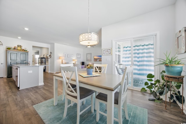 1723 Perthshire Loop, Myrtle Beach, SC 29579 - dining area featuring dark wood finished floors and recessed lighting