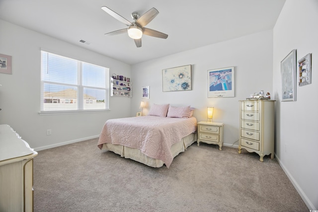 1723 Perthshire Loop, Myrtle Beach, SC 29579 - bedroom with light colored carpet, ceiling fan, and baseboards