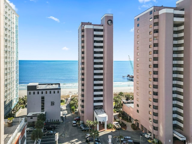 2500 N Ocean Blvd Ph 1, Myrtle Beach, SC 29577 - view of building exterior with view of water and beach