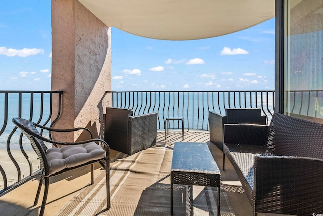 2500 N Ocean Blvd Ph 1, Myrtle Beach, SC 29577 - balcony featuring view of water and beach