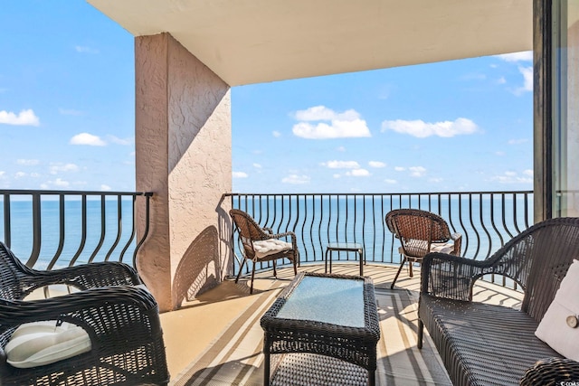 2500 N Ocean Blvd Ph 1, Myrtle Beach, SC 29577 - balcony featuring a water view