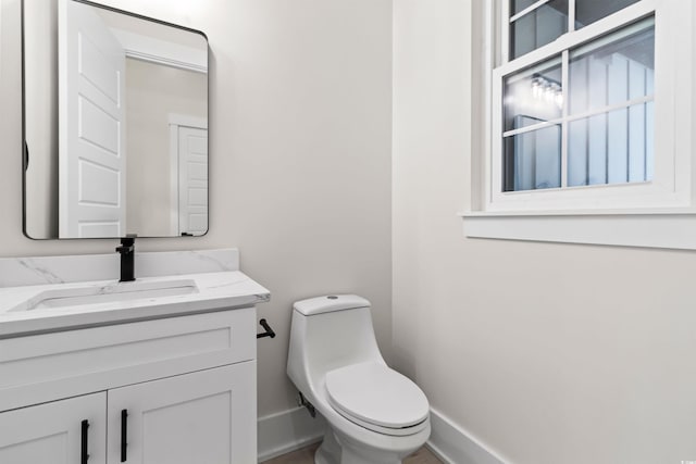 2205 Yellow Morel Way, Myrtle Beach, SC 29579 - half bathroom featuring vanity, toilet, and baseboards