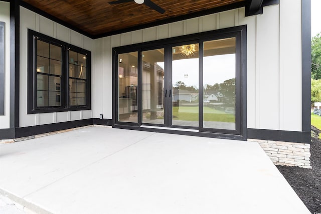2205 Yellow Morel Way, Myrtle Beach, SC 29579 - view of patio / terrace with ceiling fan