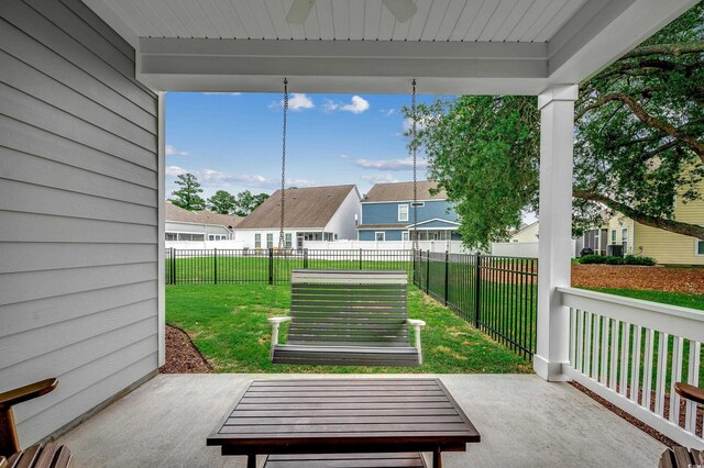 620 Lorenzo Dr Unit 620, North Myrtle Beach, SC 29582 - view of patio / terrace featuring a residential view