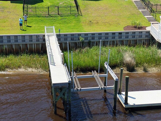 620 Lorenzo Dr Unit 620, North Myrtle Beach, SC 29582 - dock with a water view