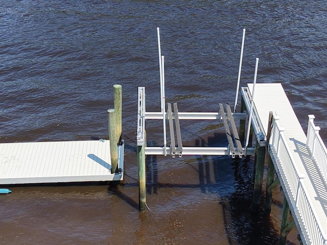 620 Lorenzo Dr Unit 620, North Myrtle Beach, SC 29582 - dock area with a water view and boat lift