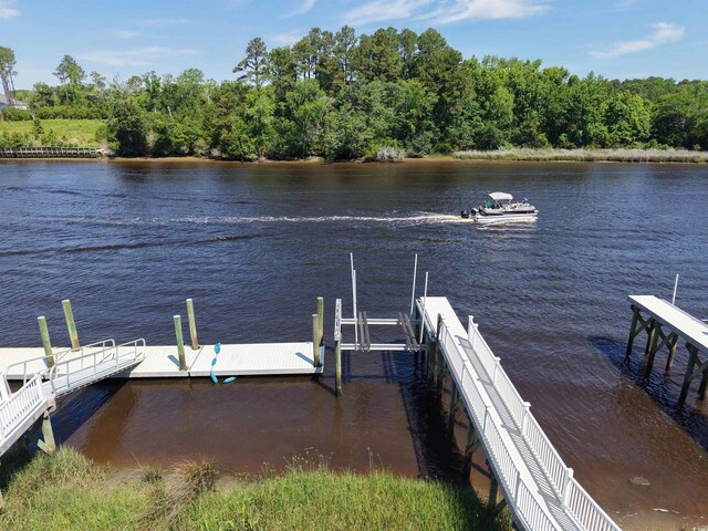620 Lorenzo Dr Unit 620, North Myrtle Beach, SC 29582 - dock featuring a water view