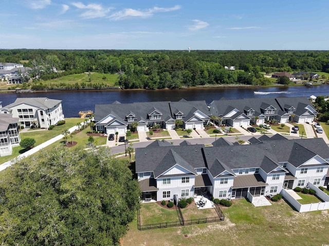 620 Lorenzo Dr Unit 620, North Myrtle Beach, SC 29582 - aerial view of residential area with a nearby body of water and a heavily wooded area