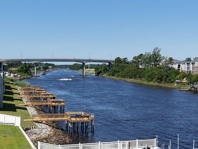 620 Lorenzo Dr Unit 620, North Myrtle Beach, SC 29582 - water view with a notable bridge